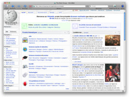 OmniWeb 5.6執行於Mac OS X 10.5.0