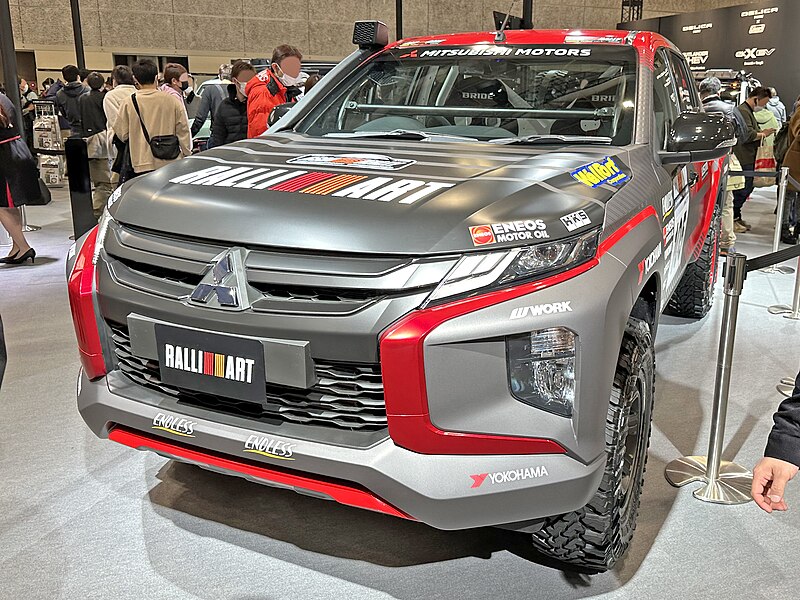 File:Osaka Auto Messe 2023 (136) - Mitsubishi TRITON in Asia Cross Country Rally 2022.jpg