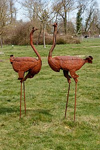 Ostrich sculpture Rülzheim Germany