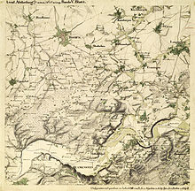 Bochum (Germany), in the Prussian original survey, 1840. PKA4809 Bochum 1840.jpg