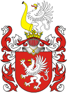 El escudo de armas Gryf de la familia caballeresca Gryfici.  Usado por c.  481 familias nobles polacas.