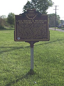 Painesville LS&MS station sign