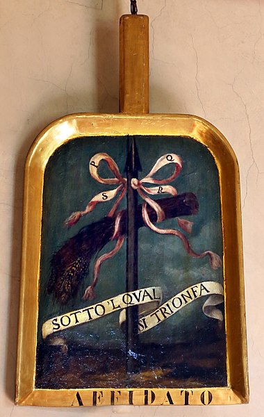 File:Pale degli accademici della crusca, affidato (filippo salviati), post 1610, spighe su lancia.jpg