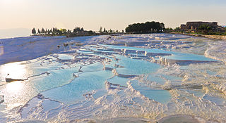 <span class="mw-page-title-main">Pamukkale</span> Natural site in Denizli Province in southwestern Turkey