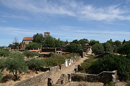 Vista de Granadilla desde la muralla.