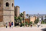 Pedestrians and Kasbah Walls - Rabat - Morocco.jpg