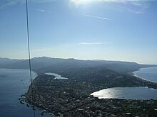 I laghi di Ganzirri e Faro, visti dal Pilone di Torre Faro