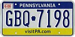 Пенсильвания 2006 номерной знак.jpg