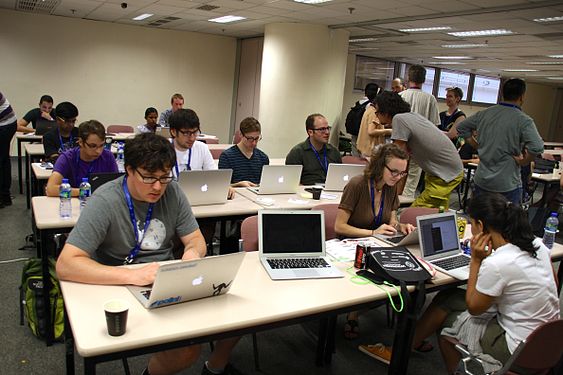 People at Wikimania 2013