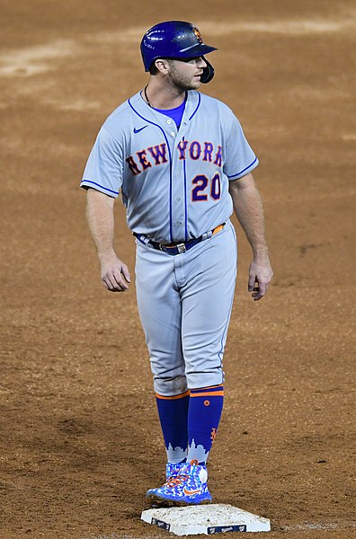 Alonso with the Mets in 2020