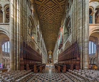 The choir looking west