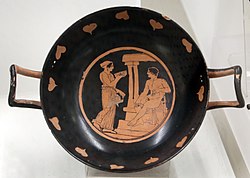 Jena-maalarin maalaama kyliks, n. 400–350 eaa.