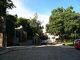 Plaça del Monestir, a Pedralbes.