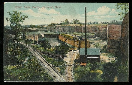 Brownstone quarry, c. 1911