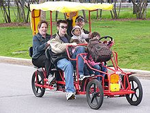 4 wheel pedal cart