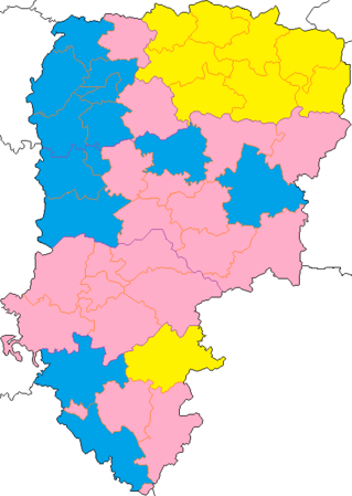 Nuance politique des candidats arrivés en tête dans chaque canton au 1er tour dans le département de l'Aisne.