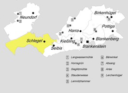 Местоположба на Биркенхигел во новооснованата општина Розентал на Ренштајг