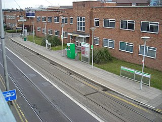 Reeves Corner tram stop tram stop in Croydon UK