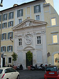 The fassade of the building along Via Giulia