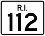 Route 112 marker