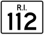 Route 112 marker