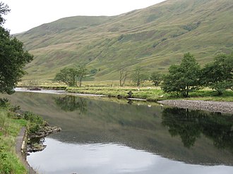 View down Glen Orchy with the River Orchy in foreground River Orchy - geograph.org.uk - 1725563.jpg