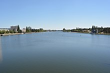 Vue de la rivière Allier depuis le pont de l'Europe