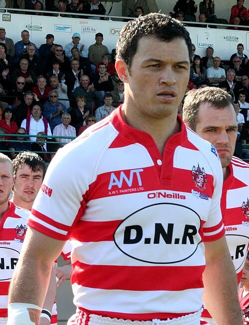Paul playing for the Leigh Centurions