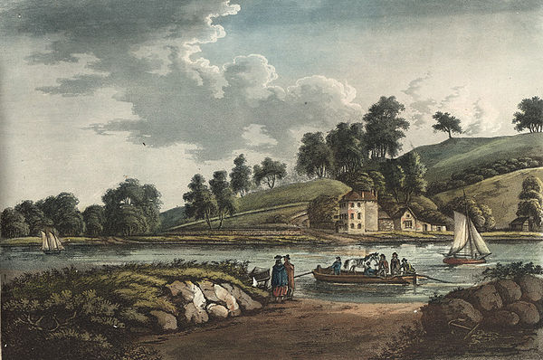 Crossing the Avon to Hotwells in 1797, by John Hassell