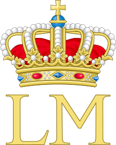 Royal Monogram of Queen Louise-Marie of Belgium.svg