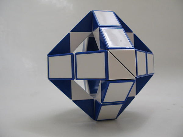 Two identically formed Rubik's Snakes can approximate an octahedron.