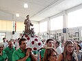 La procession avec saint Romédio, pour les 140 ans de la fondation.