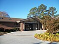 The main building at the rest area.