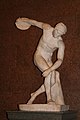 Discus throwing, one of the original Ancient Greek Olympic sports. The statue is a Roman copy of a Greek original.