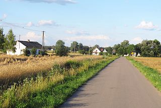 Strożęcin Village in Masovian, Poland