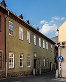 Saalfeld Kirchplatz 4 Pfarrhaus parte del complesso monumentale "Stadtkern Saalfeld-Saale" .jpg