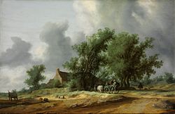 File:Road in the dune Salomon Van Ruysdael.jpg - Wikimedia Commons