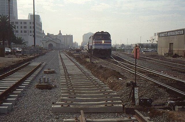 Construction of the Little Italy extension in October 1991