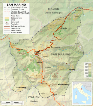 San Marino relief map-de.svg