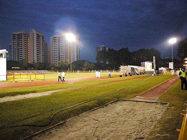 Image: Sand pit of Bedok Stadium, Singapore   20110501