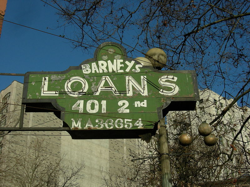 File:Seattle - Barney's Loans sign 01.jpg