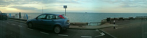 Panorama of the Solent as seen from Seaview Seaview, Isle of Wight.jpg