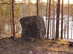 Näkymä Torajärvelle Saarnakiven luota.