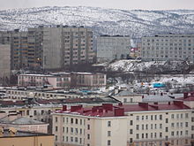 A view of Severomorsk, Murmansk Oblast, Russia, which is home to the Northern Fleet. Severomorsk (5145531991).jpg