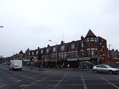 A parade of shops near Bowes Park, just to the east of the Bounds Green traffic lights