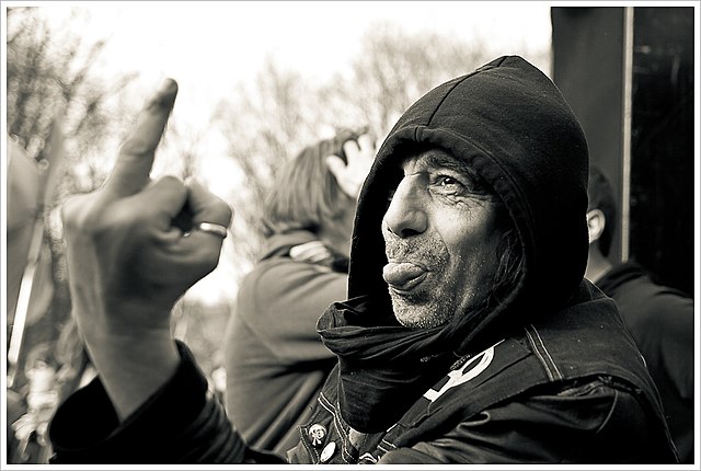 Schlüsselanhänger Stinkefinger / Mittelfinger - Sparfroh