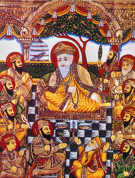 Guru Nanak no centro