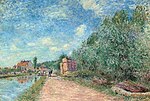 Sisley, Alfred - Canal du Loing - Chemin de halage - Christies 2006.jpg