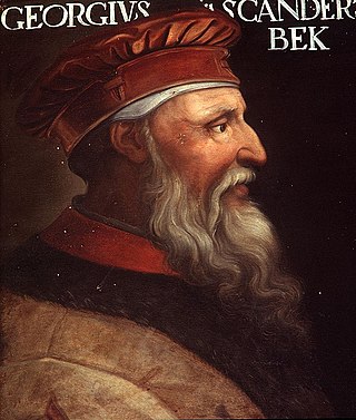 <span class="mw-page-title-main">Skanderbeg's rebellion</span> 15th century Albanian rebellion against the Ottoman Empire in the Western Balkans