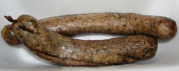 Boudin that has been smoked